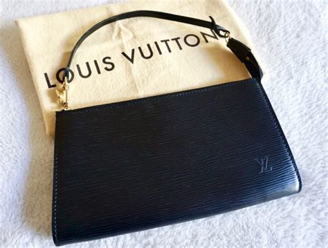 louis vuitton black patent leather purse|pochette louise epi leather handbags.